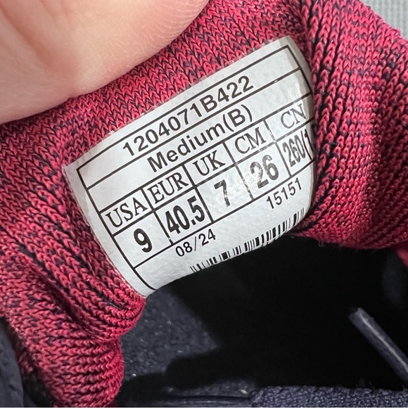 Brooks Ghost 16 Red Navy Blue Womens Athletic Running Walking Sneakers Size 9 - Picture 10 of 10